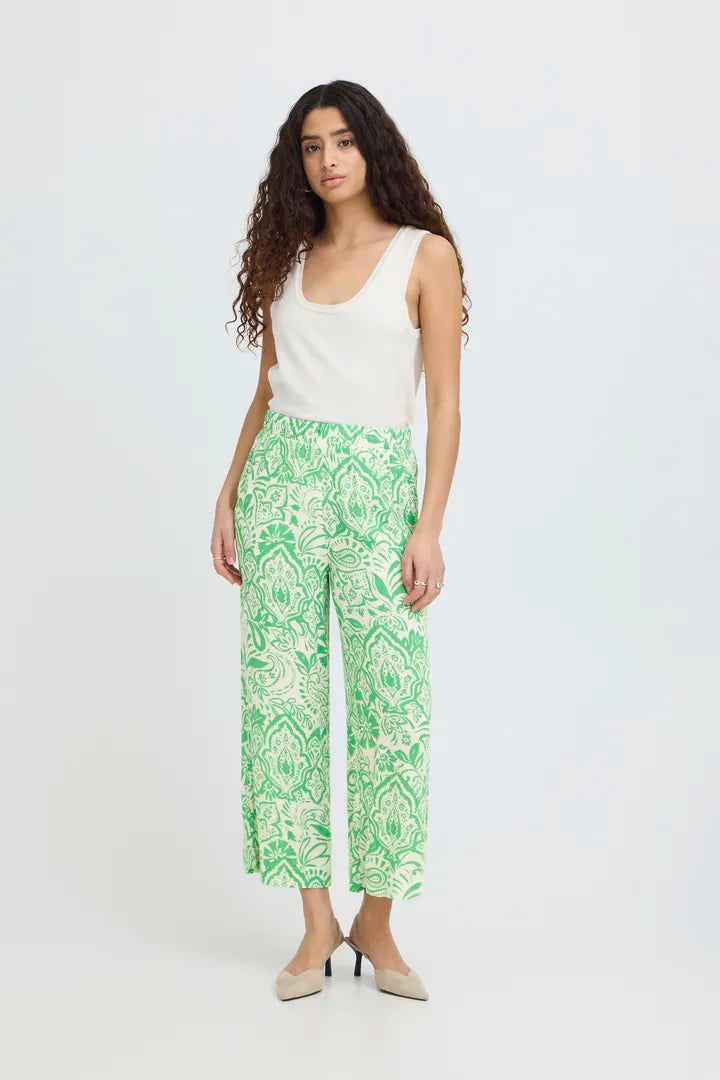 Marrakech AOP Green Trousers
