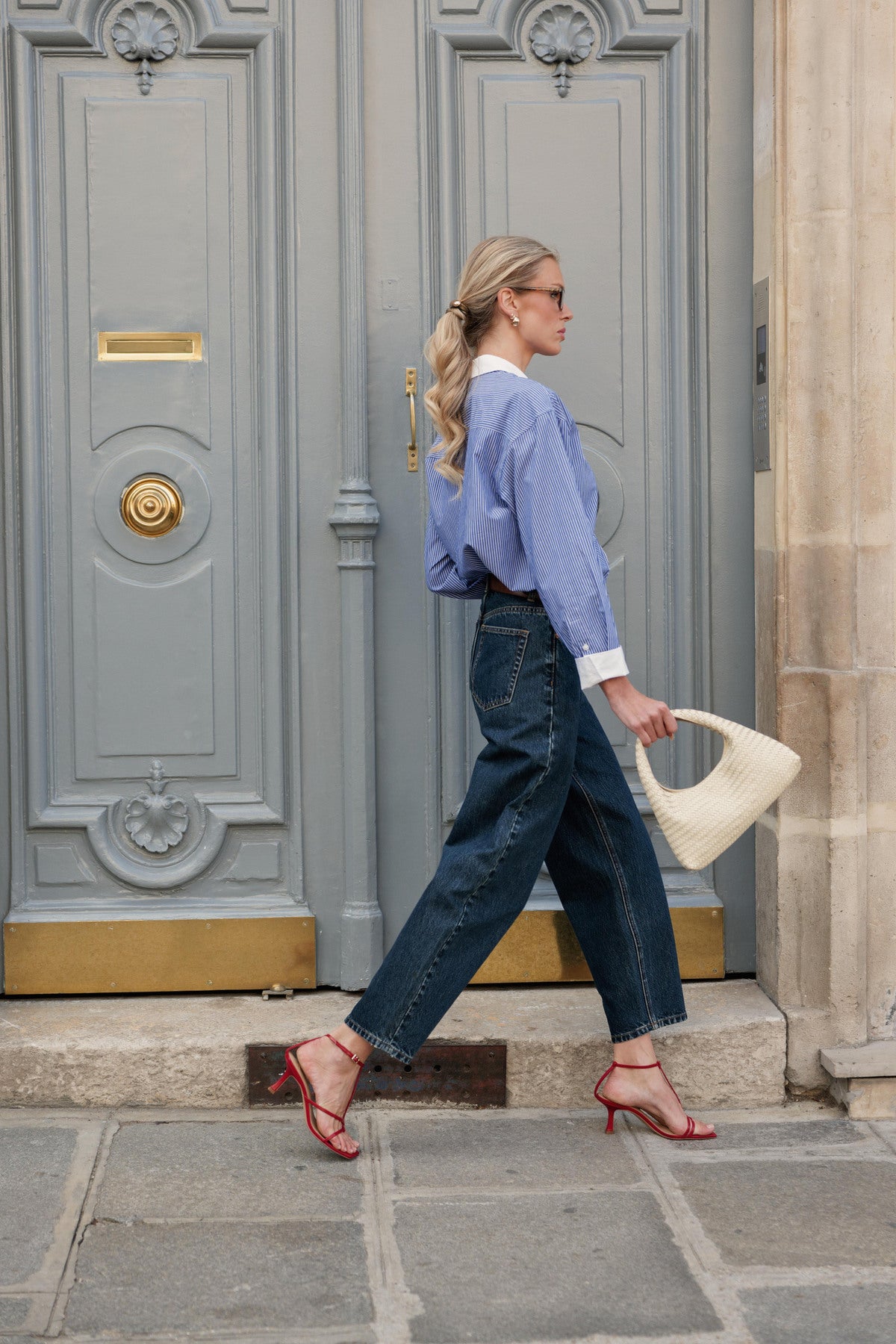Bony Barrel Jeans Blue
