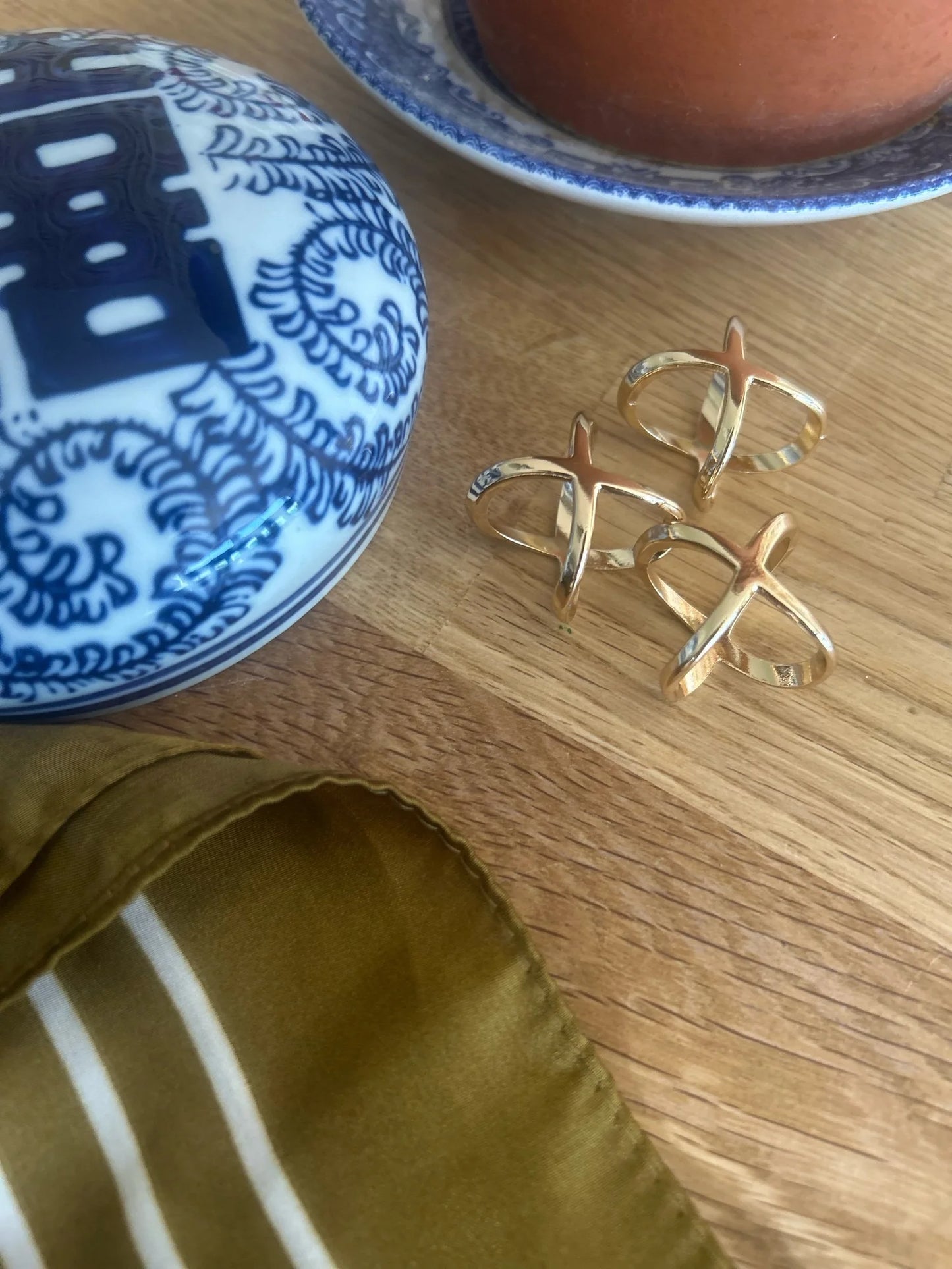 Lotta Scarf Ring Gold