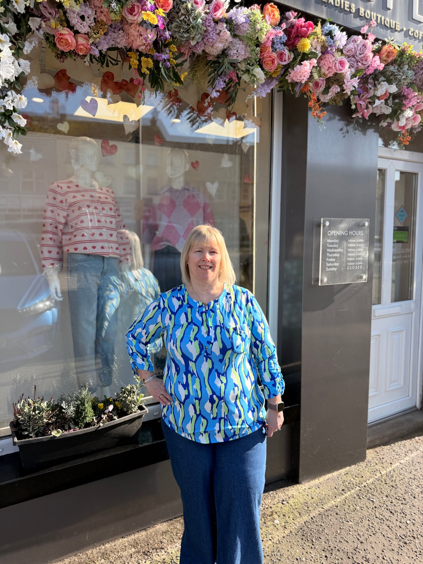 YEW 2531 Blue Green Top