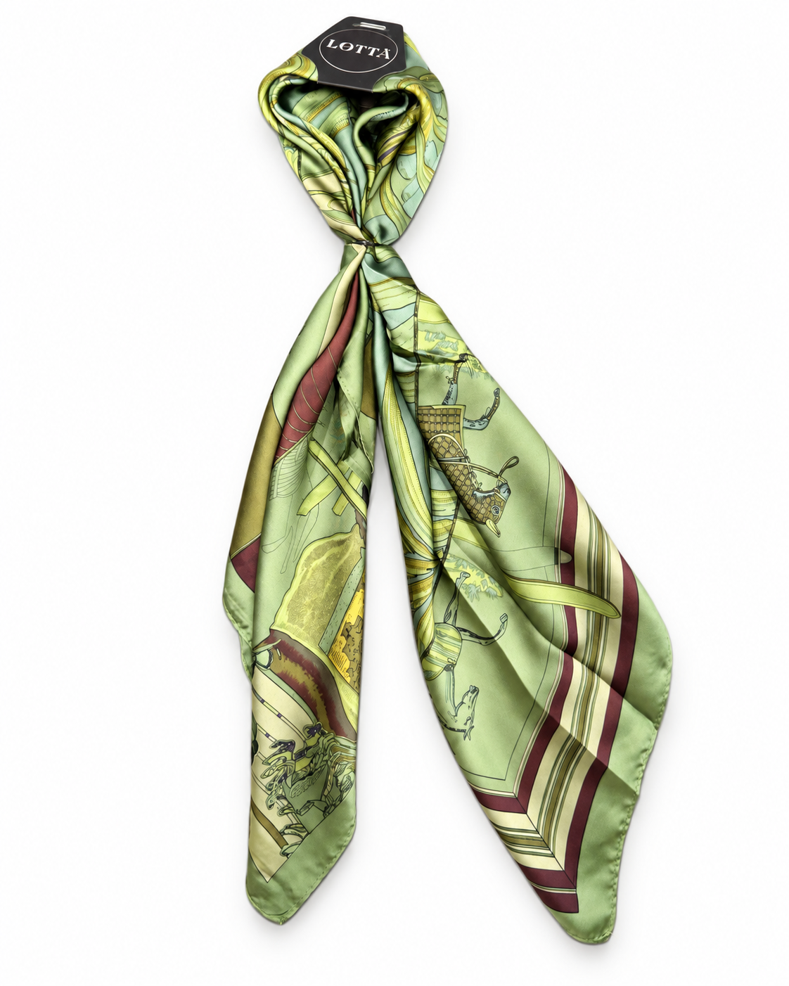 Lotta Green printed Neck Scarf