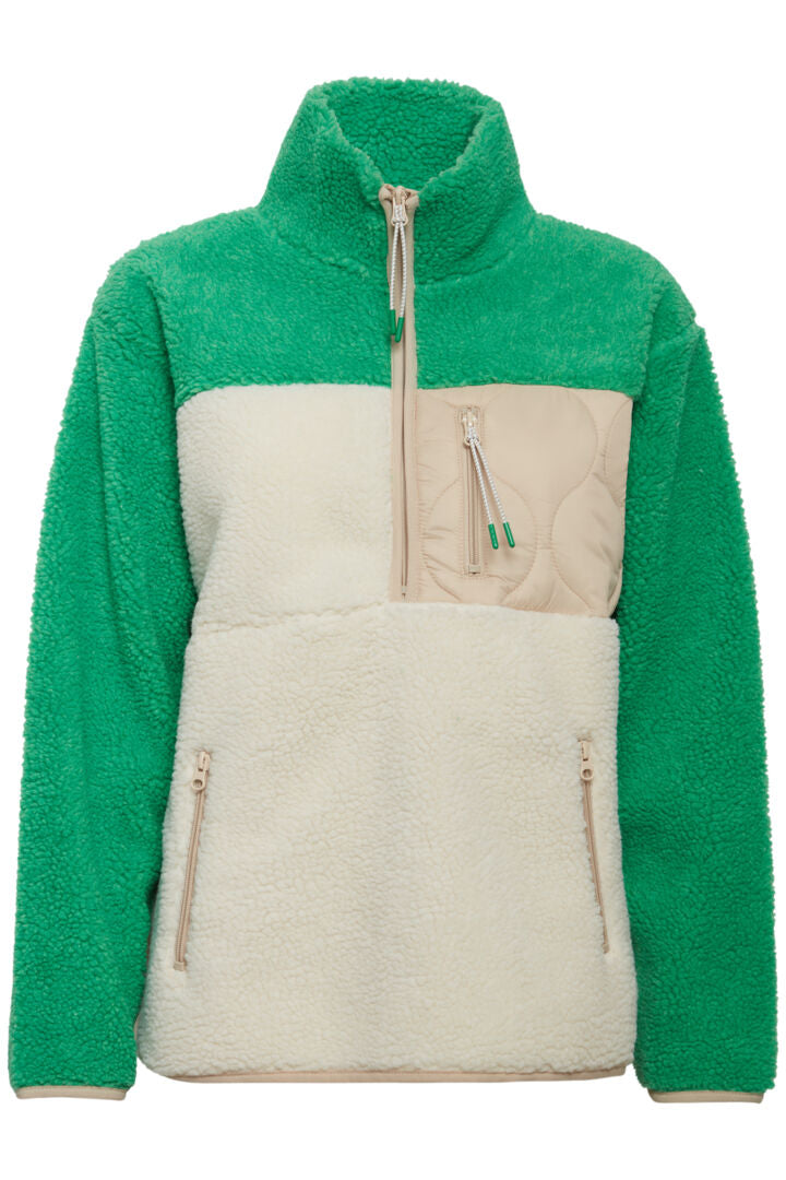 Berri Half Zip Pullover Green
