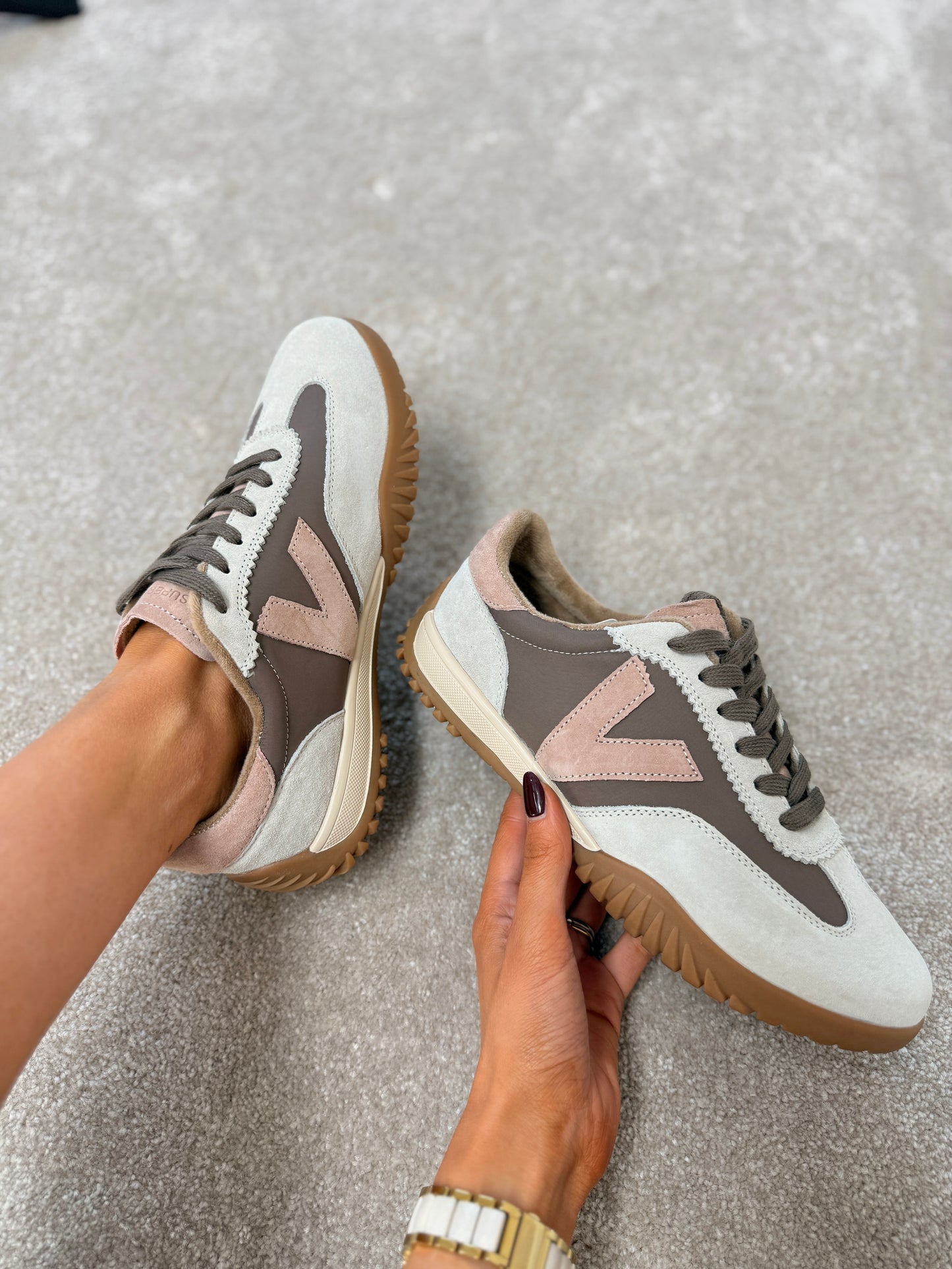 Forty Seven Pink Latte Trainers