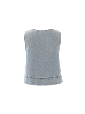 Aqualina Denim Top