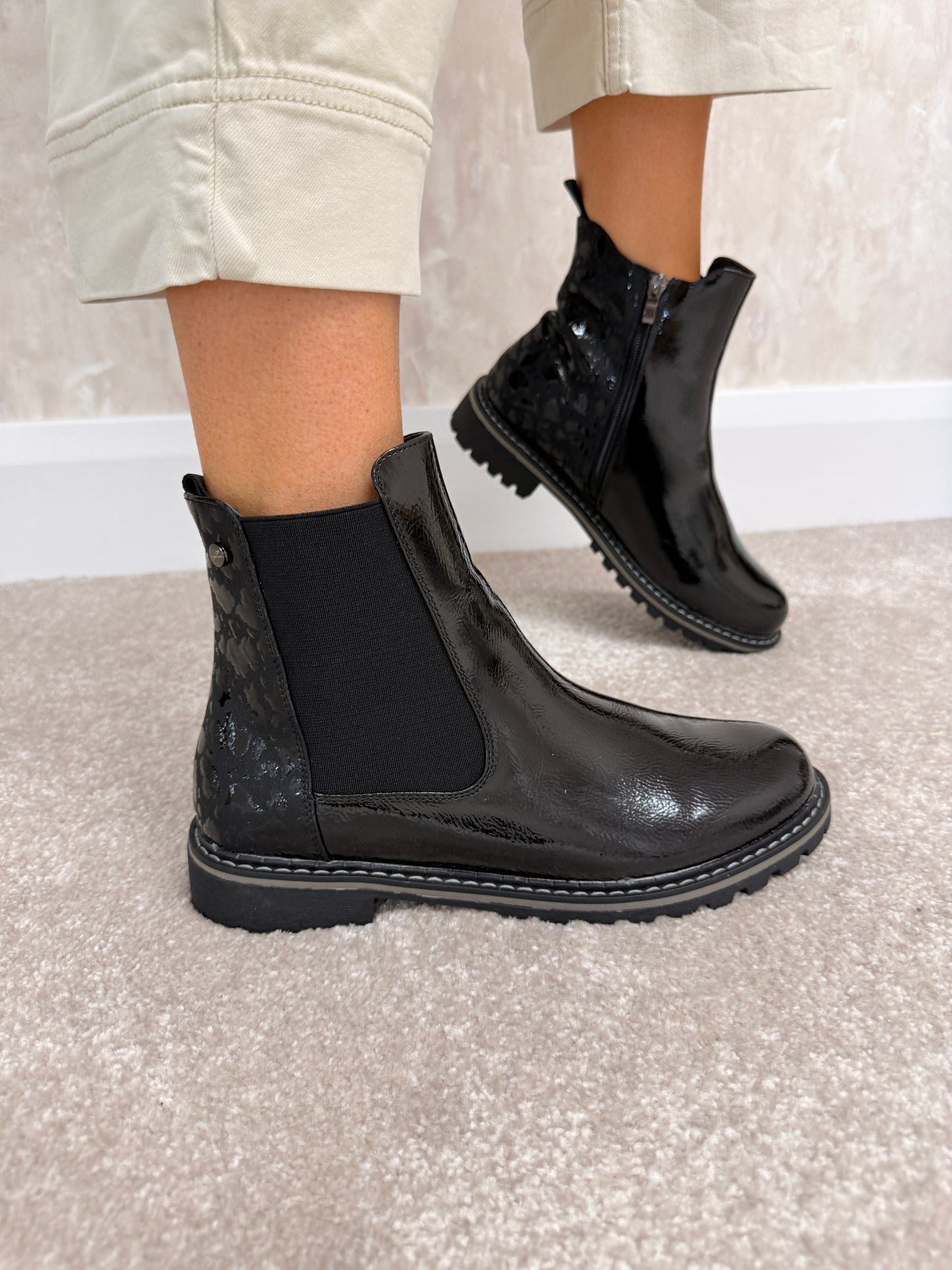 Lunar Bessy Ankle Boot Black