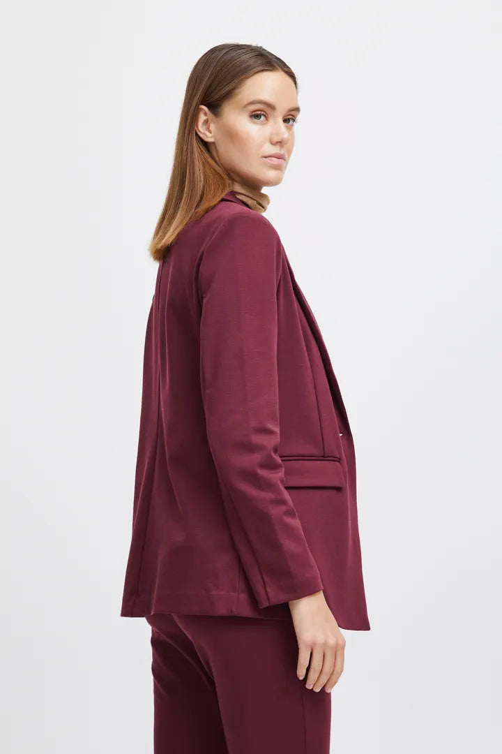 Rizetta Long Blazer Plum