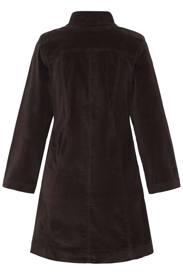 Dasik Button Dress Brown