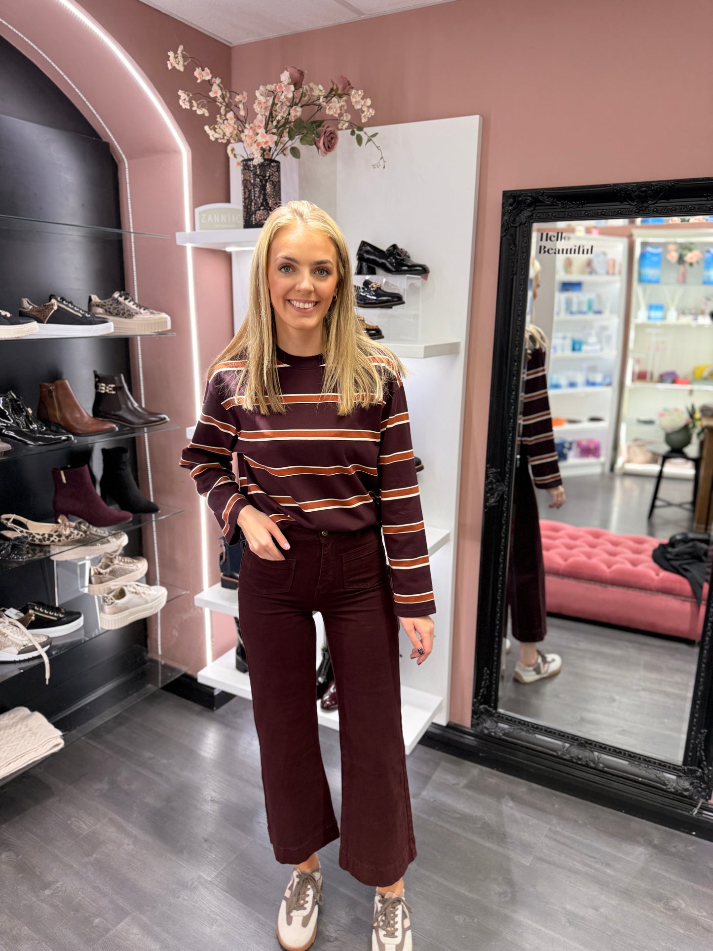 Maroon Stripe Jumper