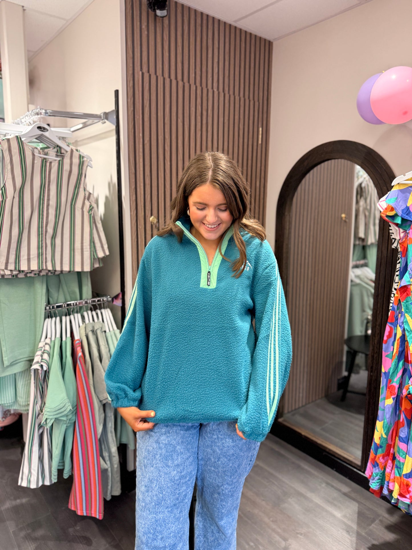 Green Stripe Fleece
