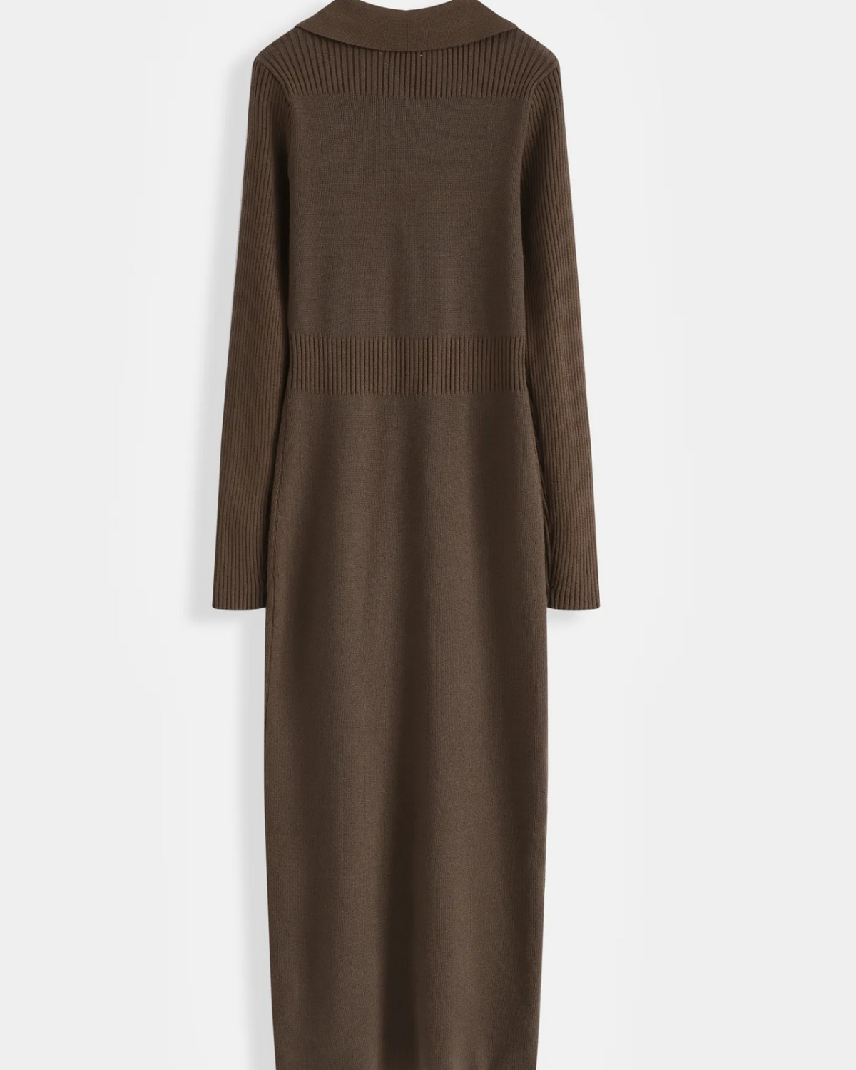 Elodie Chocolate Knit Midi Dress