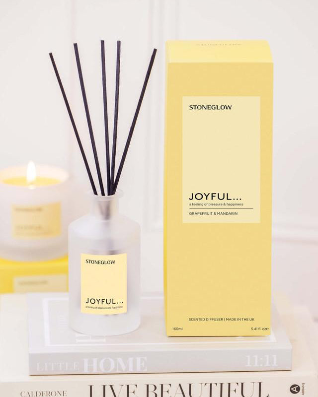 Affirmations - Joyful - Grapefruit & Mandarin - Scented Reed Diffuser 160ml