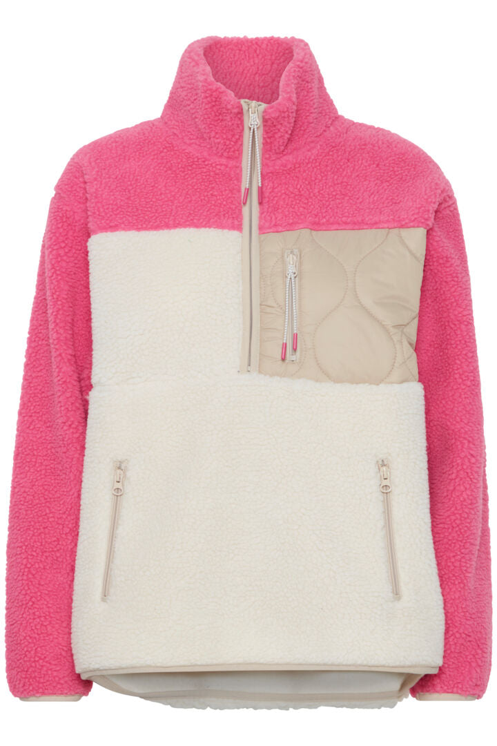 Berri Half Zip Pullover Pink