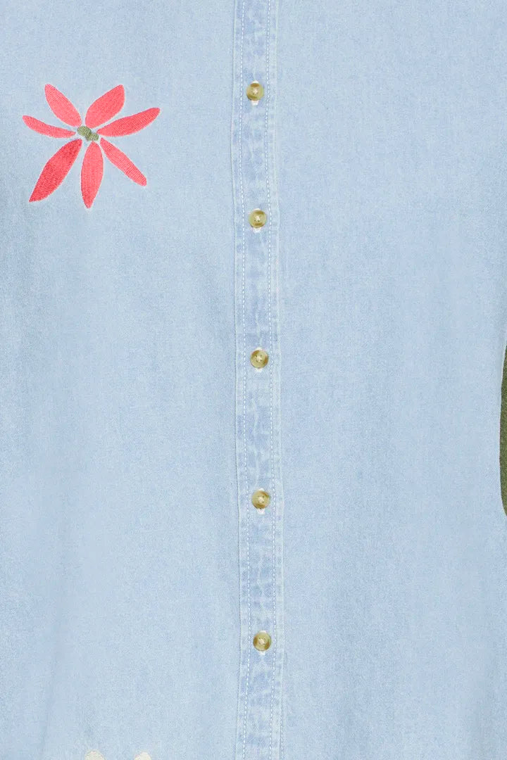 Tulle Denim Shirt