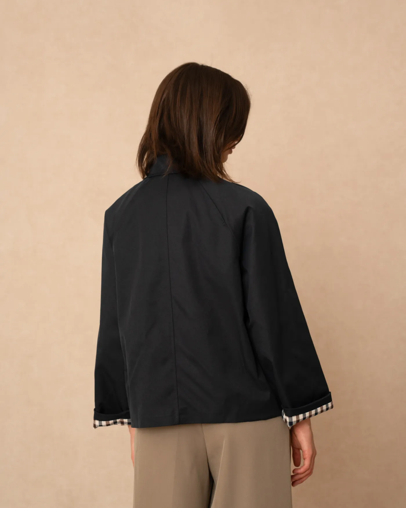 Short Trench Coat Navy