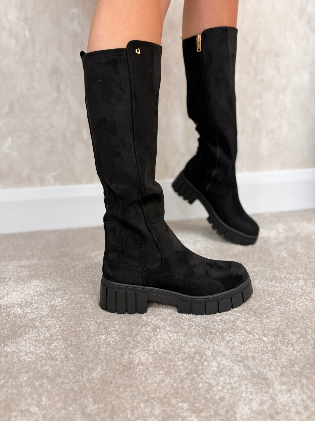 Shakin Vinyl Long Sock Boots