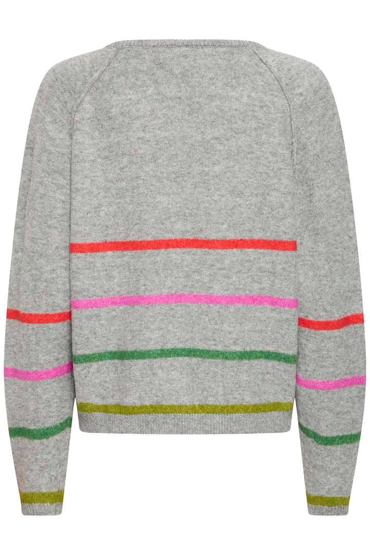 Dasila Grey Stripe Jumper