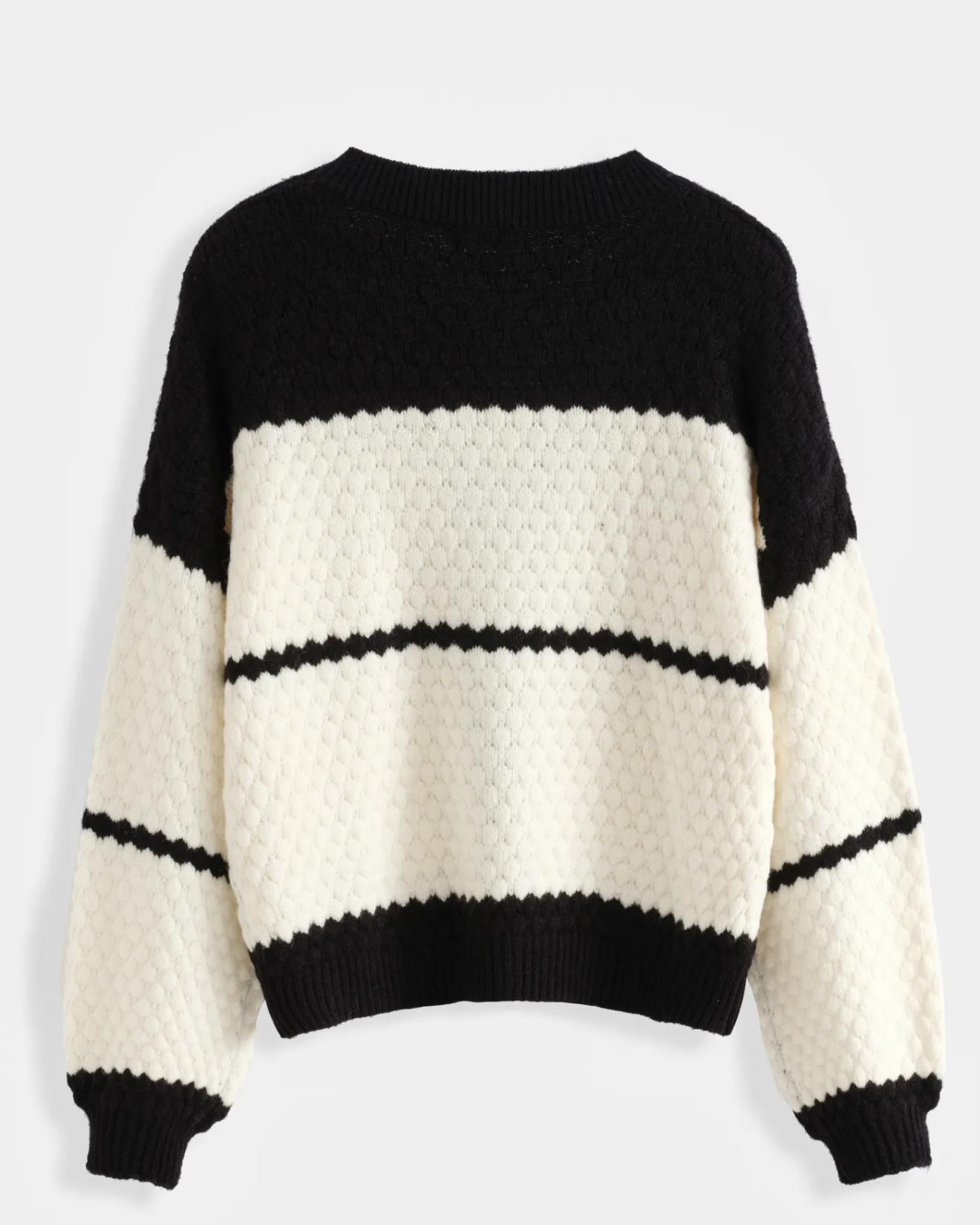 Colourblock Cardigan Black/Cream