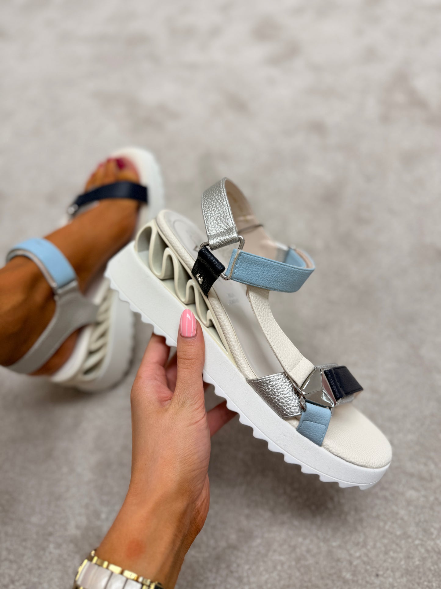 Before You Sandals Blue