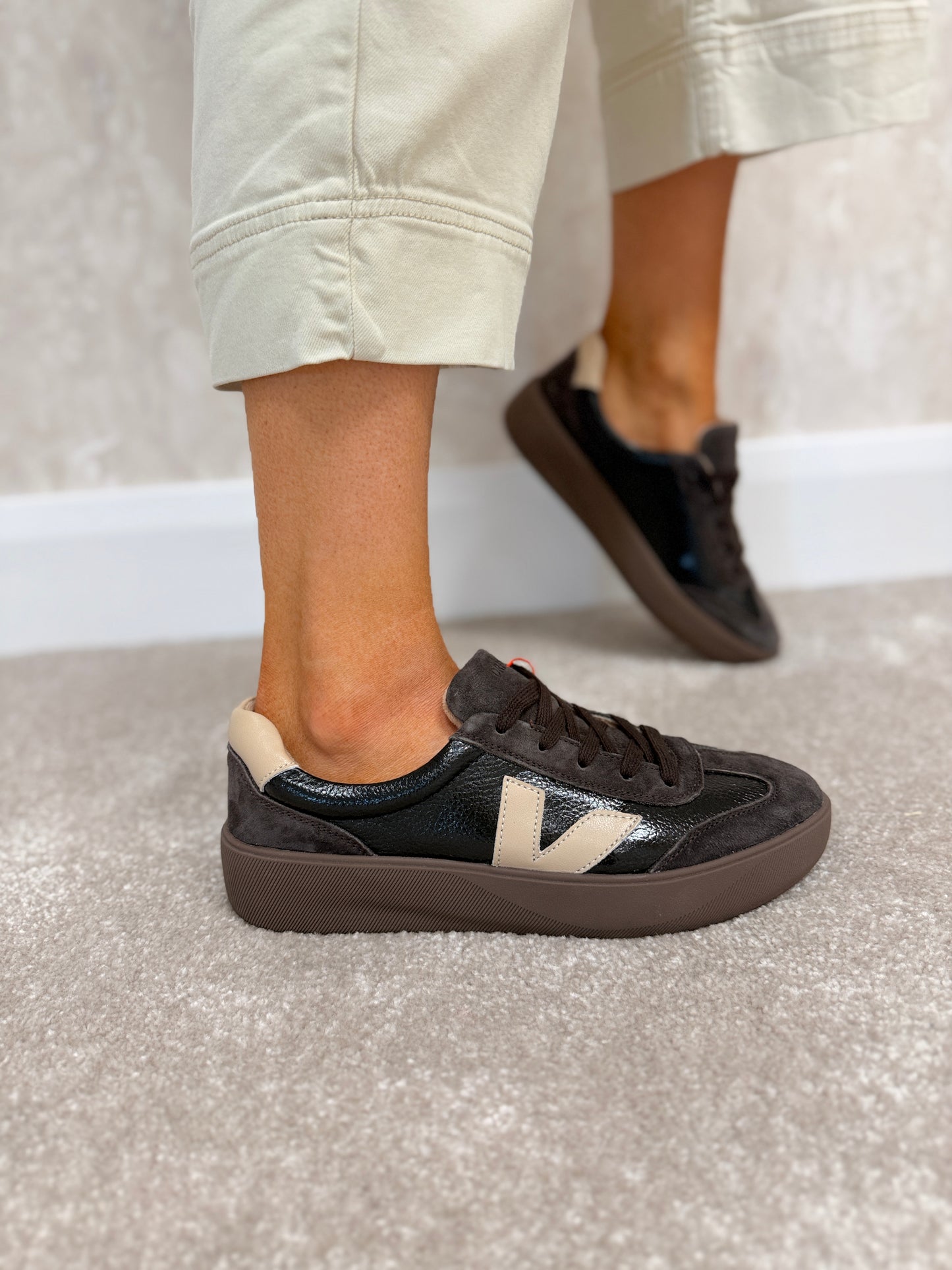 Thirty Six Coal Cocoa Trainers