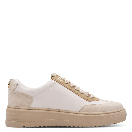 Cream Gold Comb Trainers