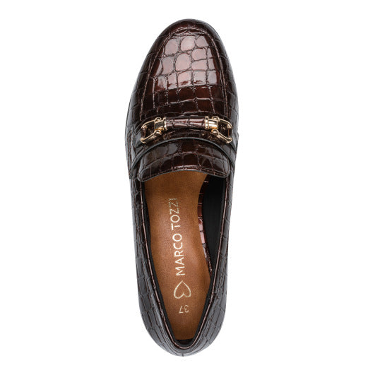 Cognac Croc Loafers
