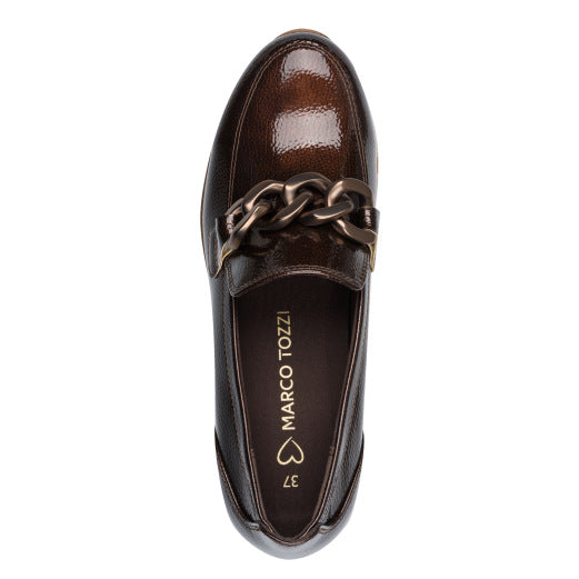 Mocca Patent Loafers