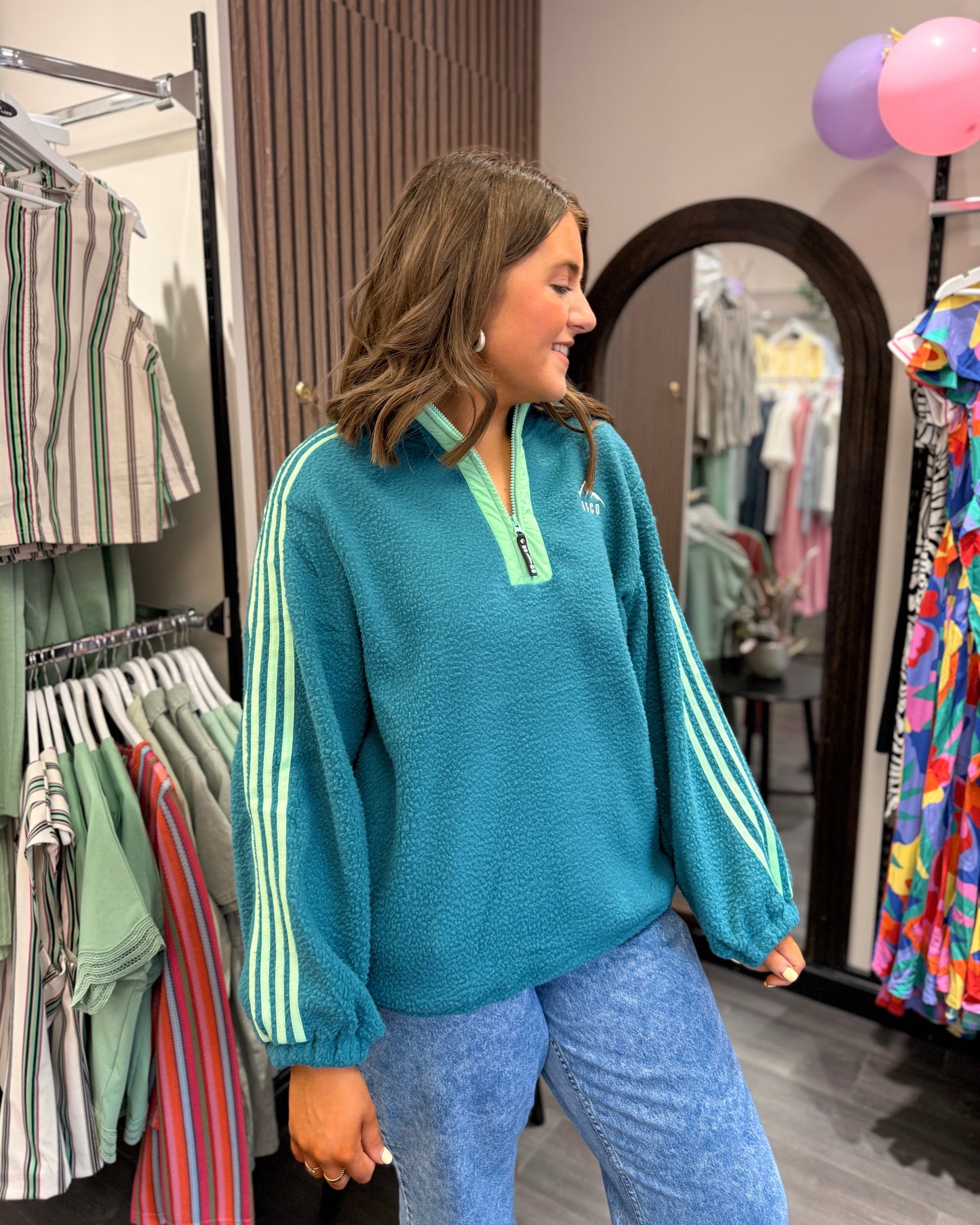 Green Stripe Fleece