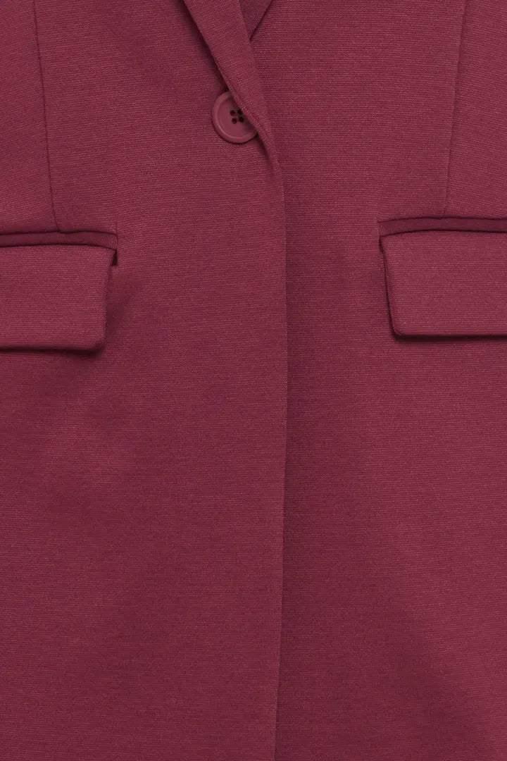 Rizetta Long Blazer Plum