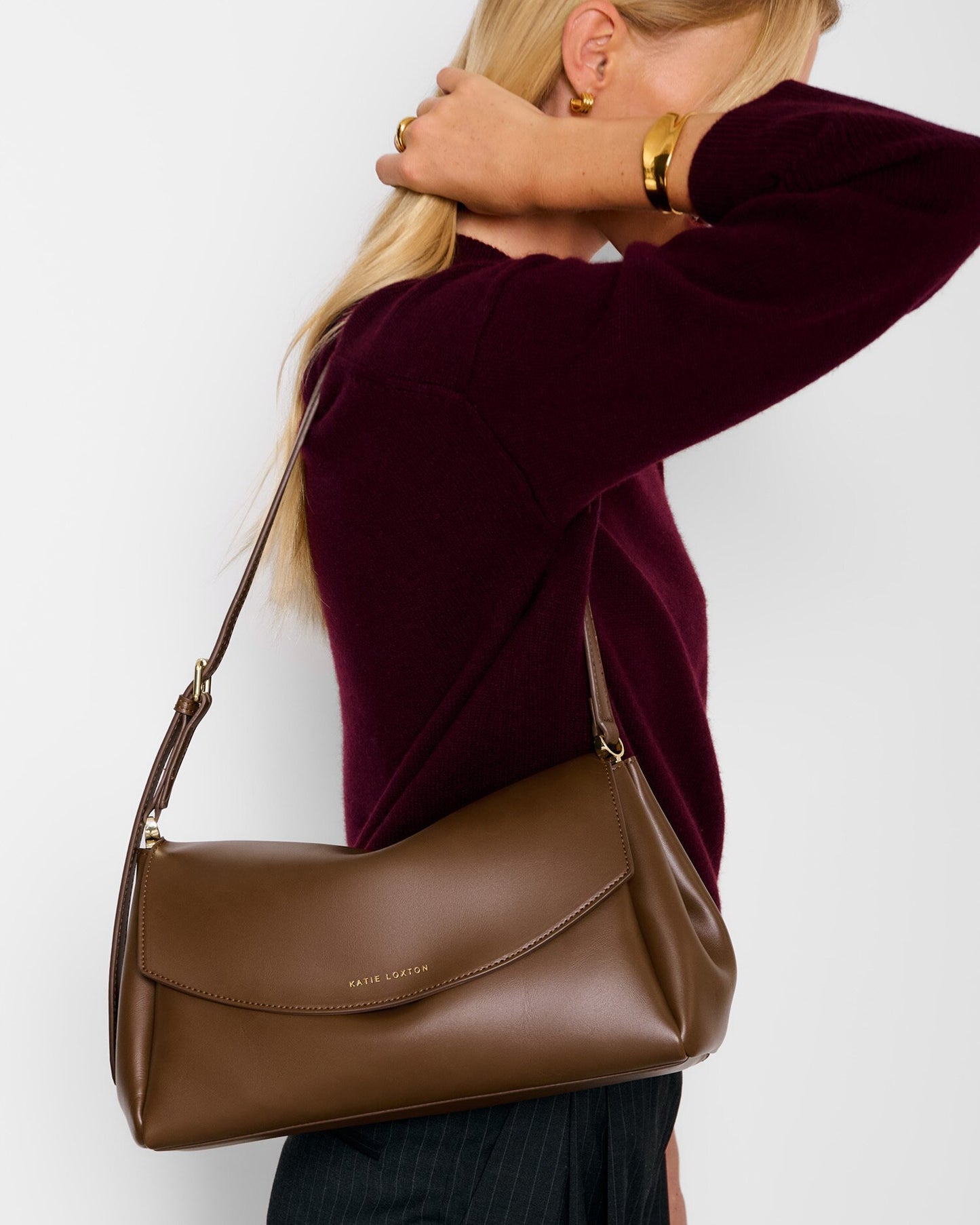 KLB4232 Sloane Shoulder Bag Dark Chocolate