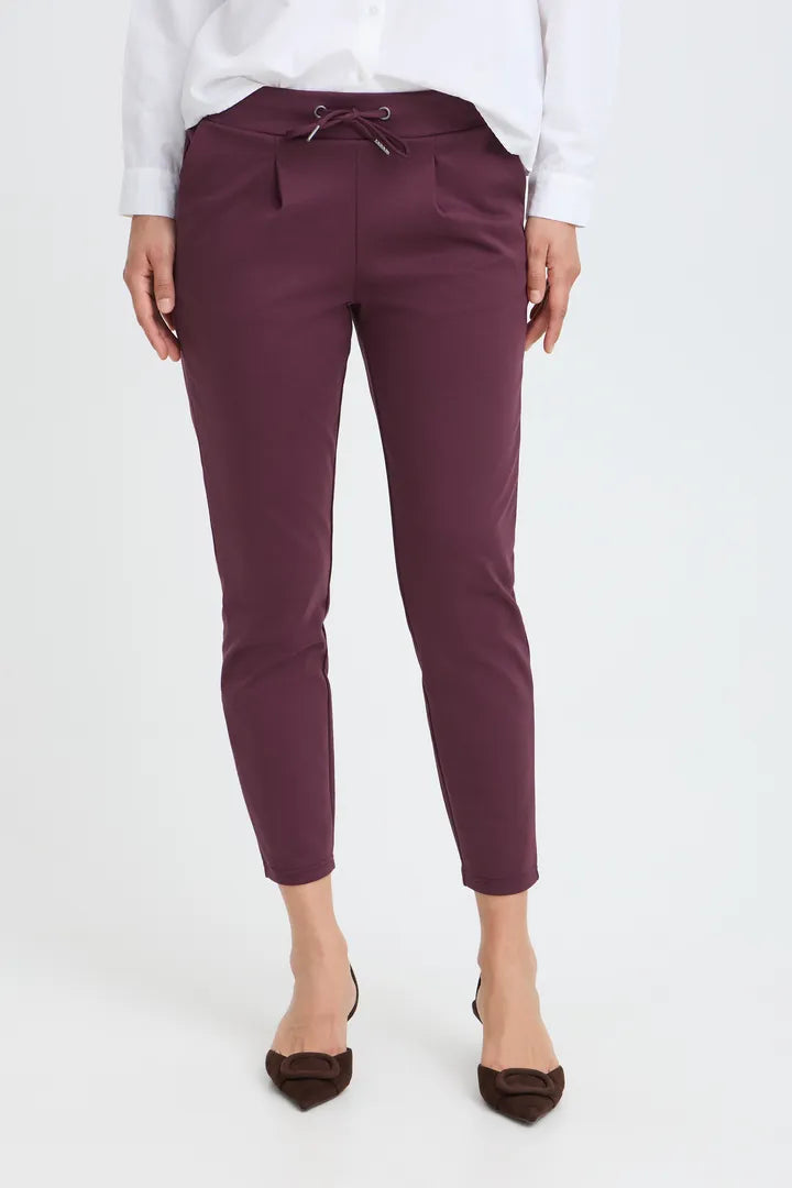 Rizetta Crop Pants Plum