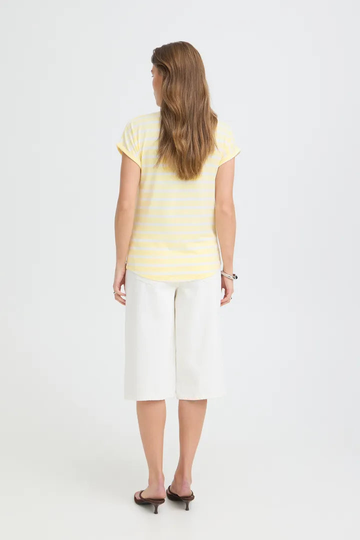 Pamila O Neck T shirt Lemon