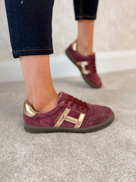 Sixty One Jazzberry Trainers