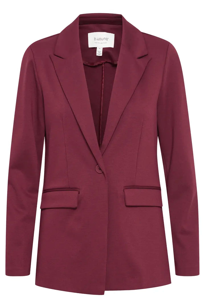Rizetta Long Blazer Plum