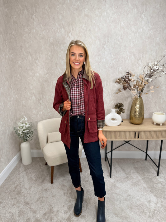 Bella Burgundy Jacket