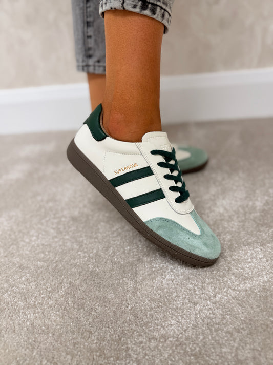 Sixty Four Forest Cream Trainers