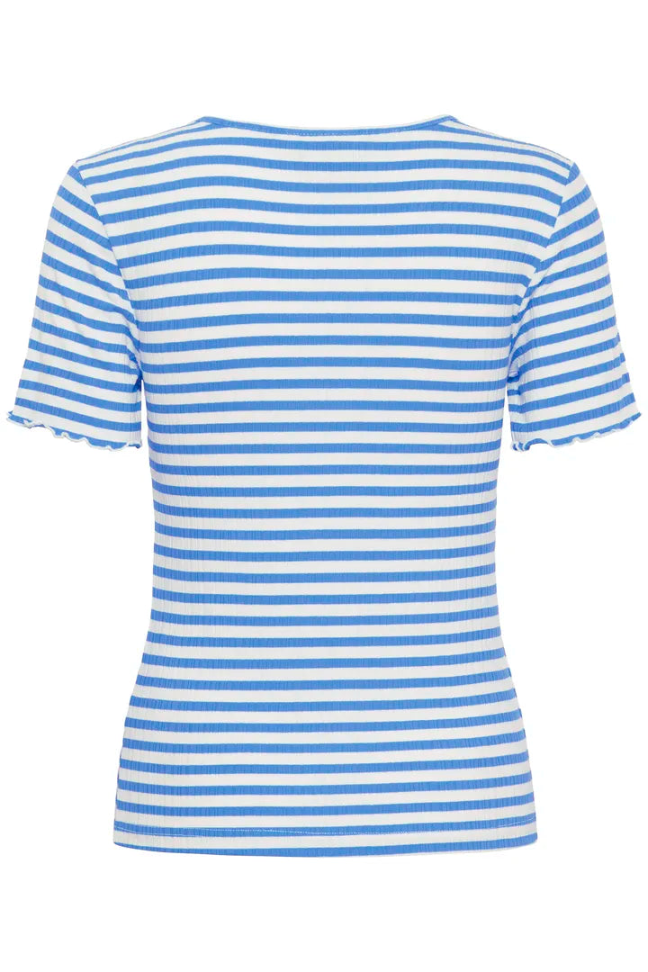 Cella Stripe Top Blue