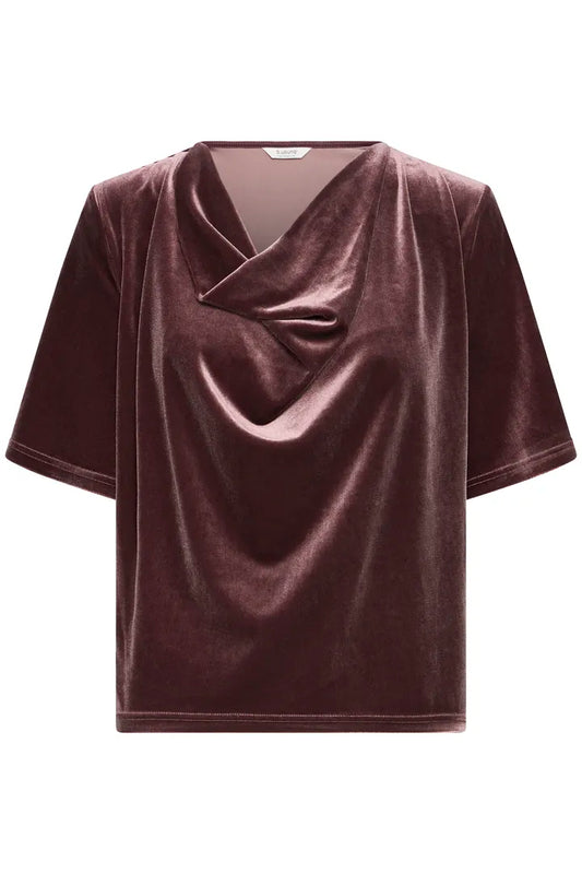 Perlina Draping Blouse Velvet