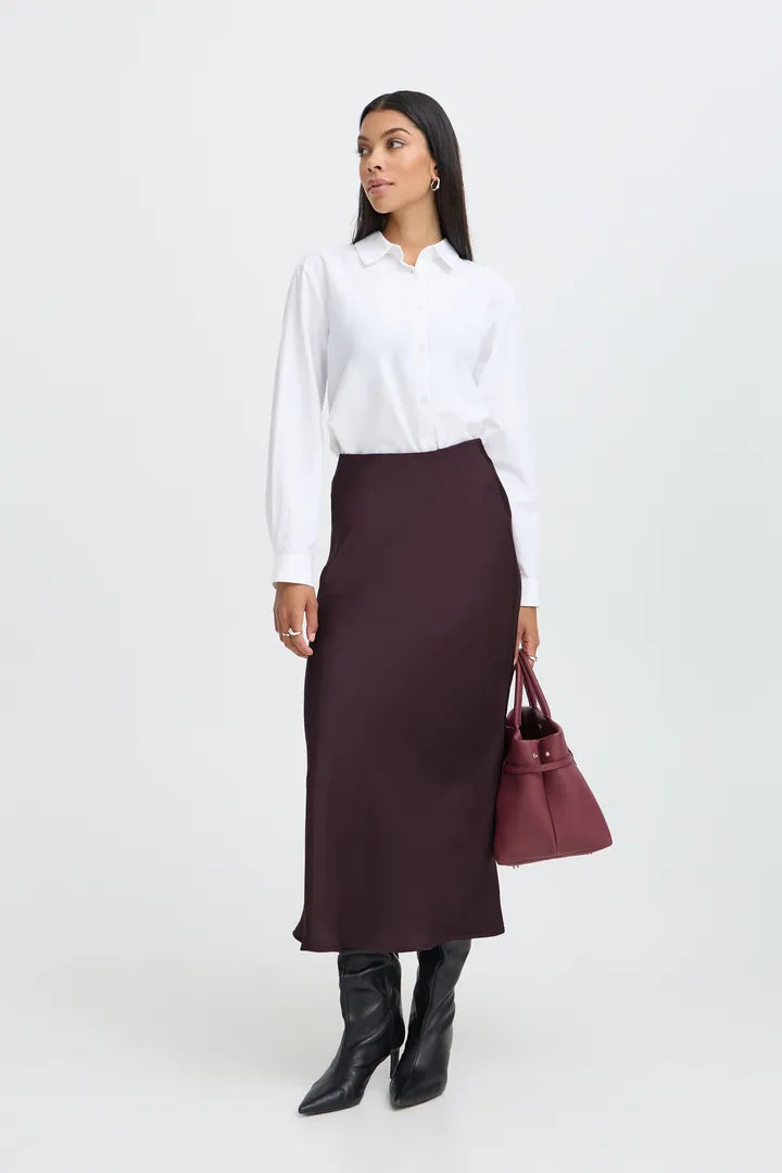 Dacanna Midi Skirt Plum