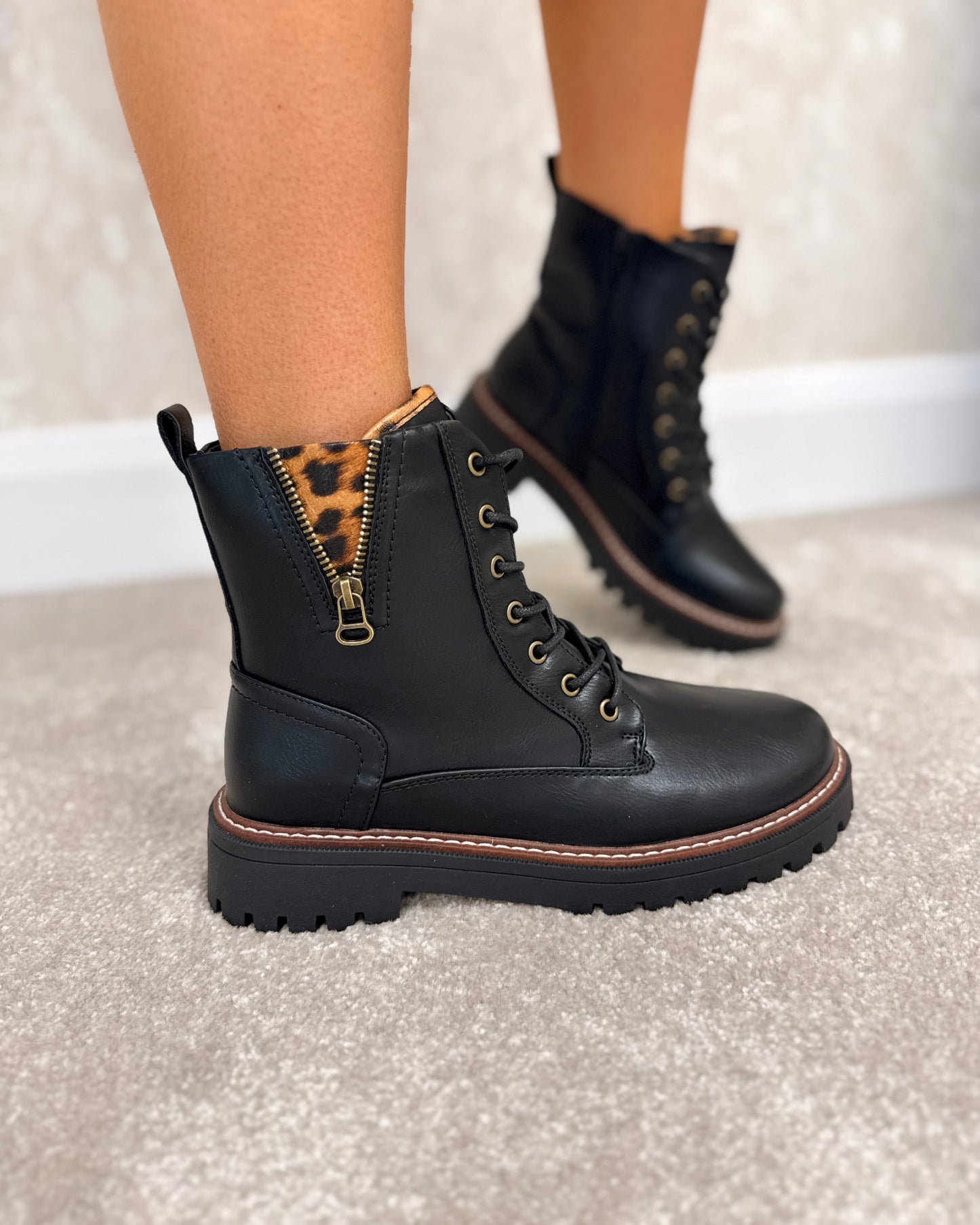 Colorado black biker boot