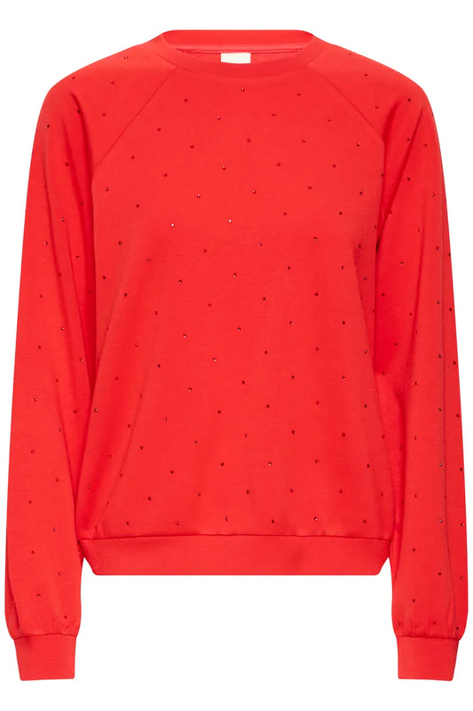 Amias LS Sweatshirt Red