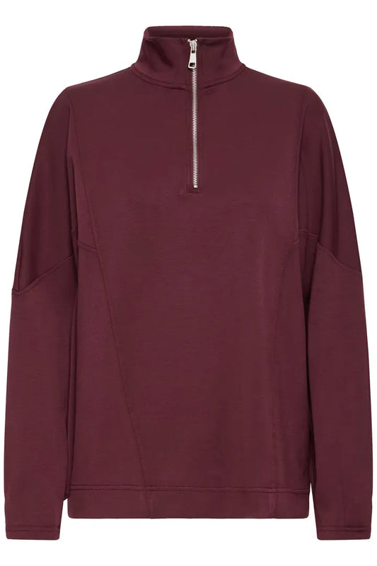 Pusti Pleat Logo Pullover Maroon