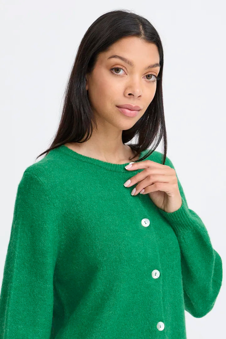 Nimma Plain Green Cardigan
