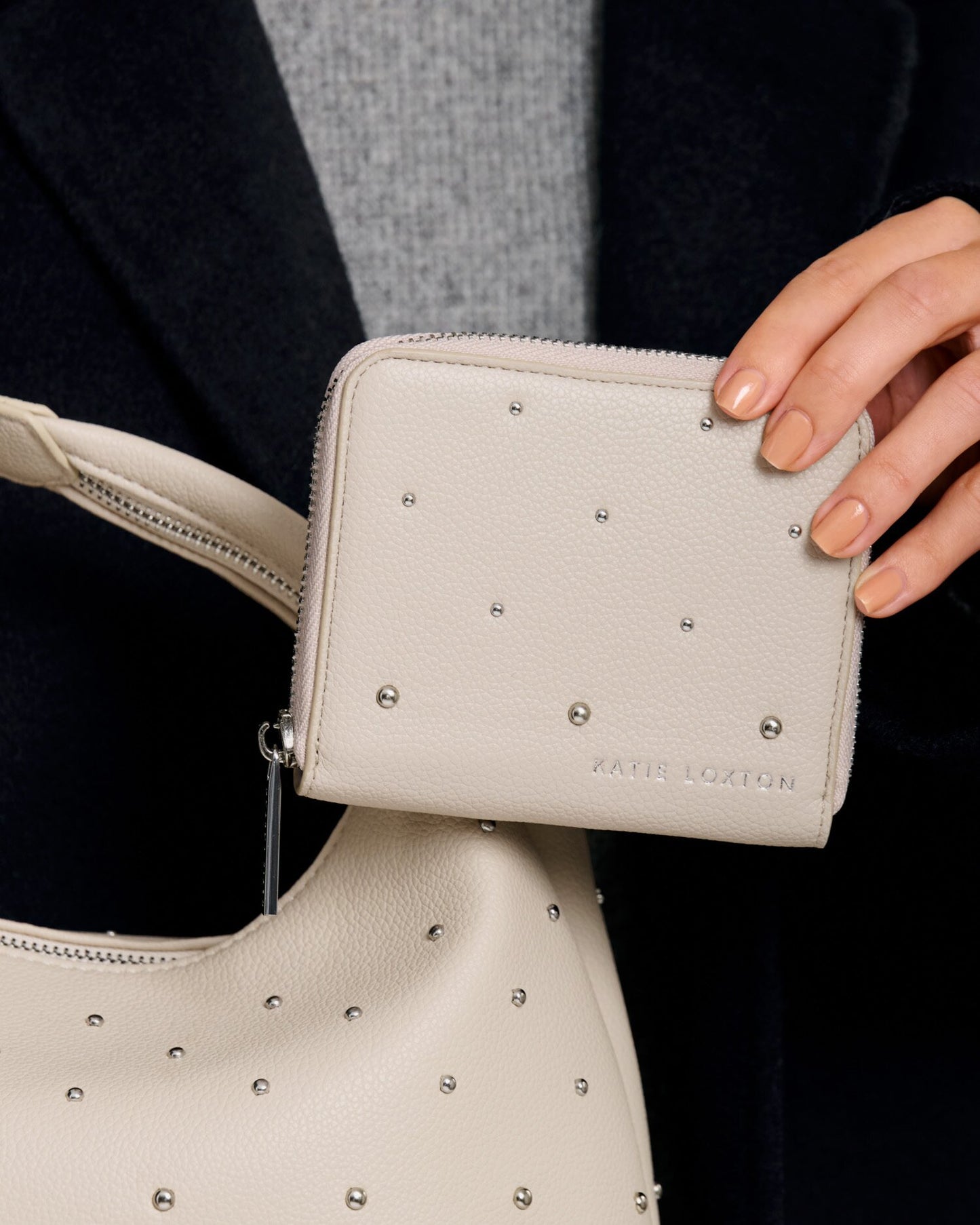 KLB4257 Meela Studded Purse Oyster