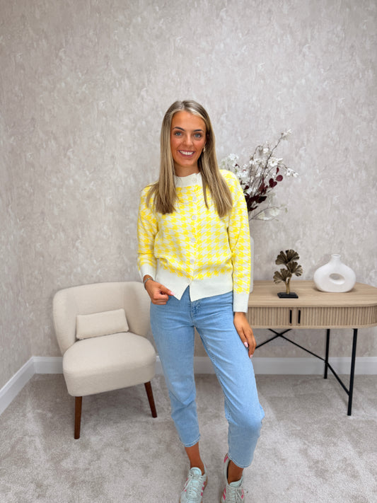 Helene Yellow Cardigan