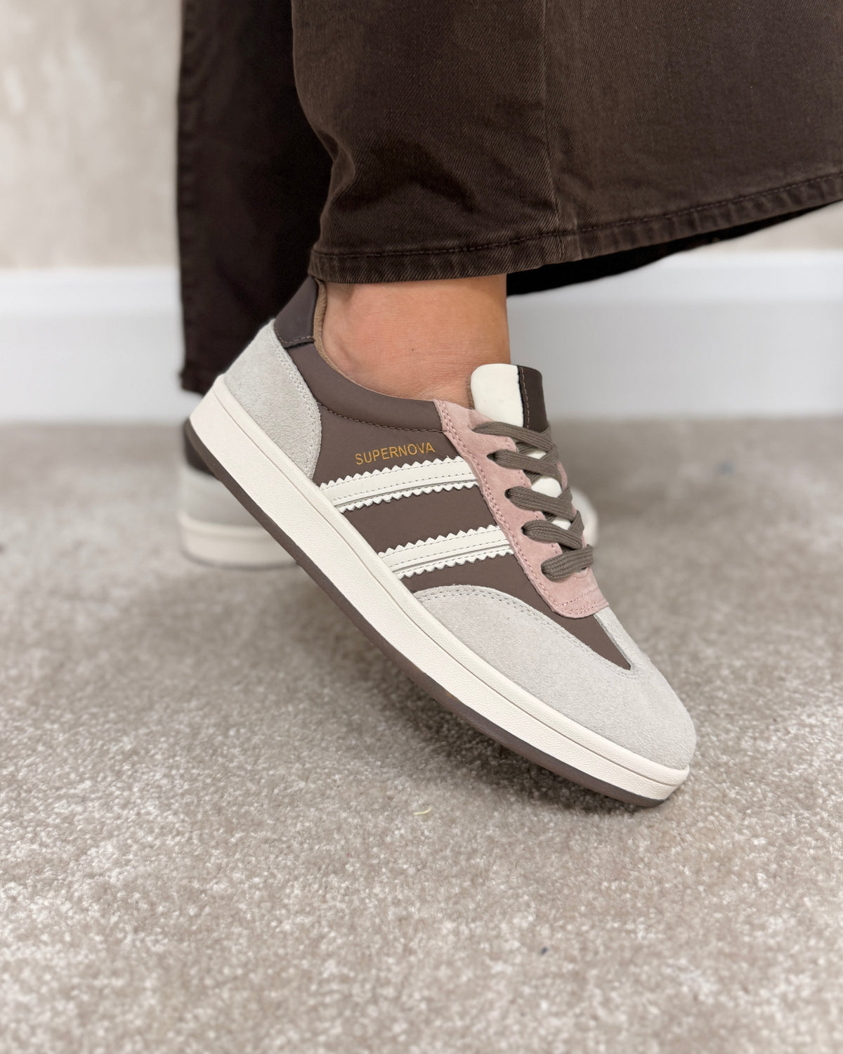 Forty One Pink Truffle Trainers