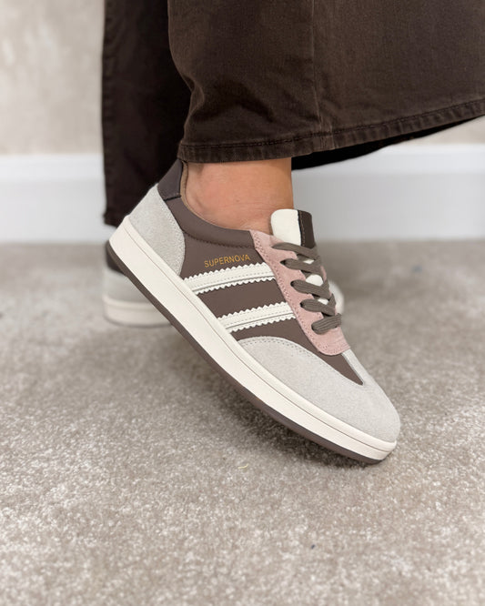 Forty One Pink Truffle Trainers