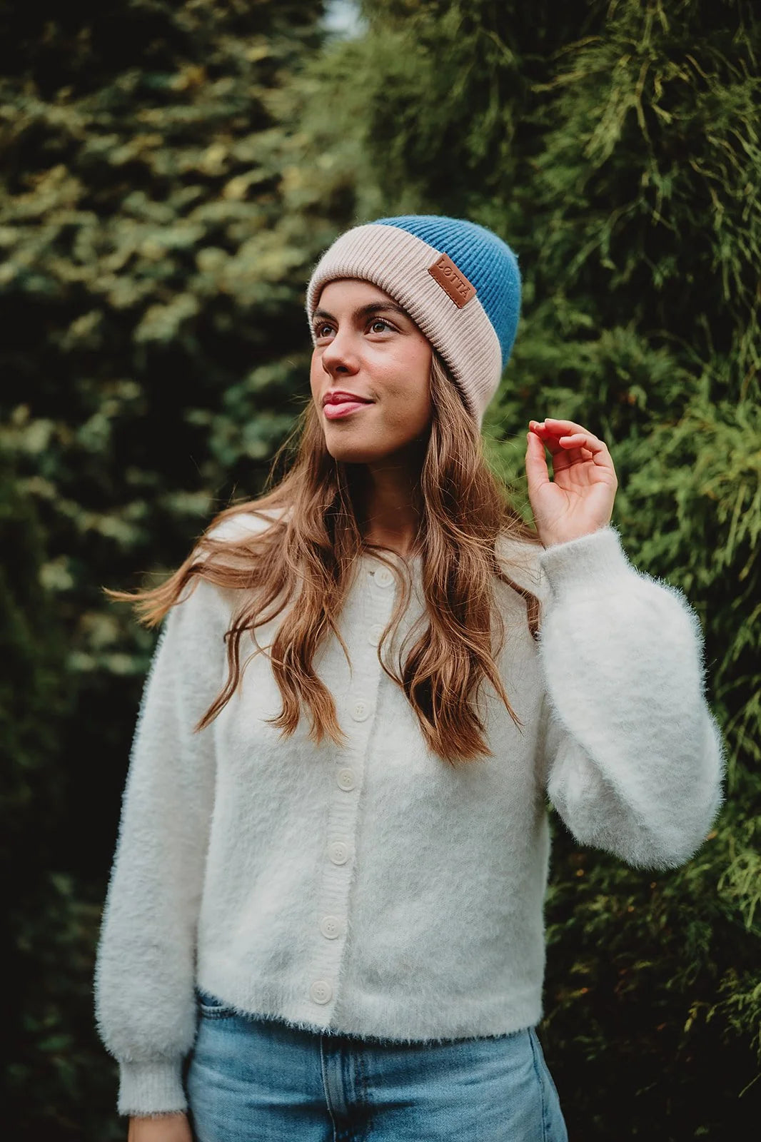 Polar rose denim blue/pink Hat