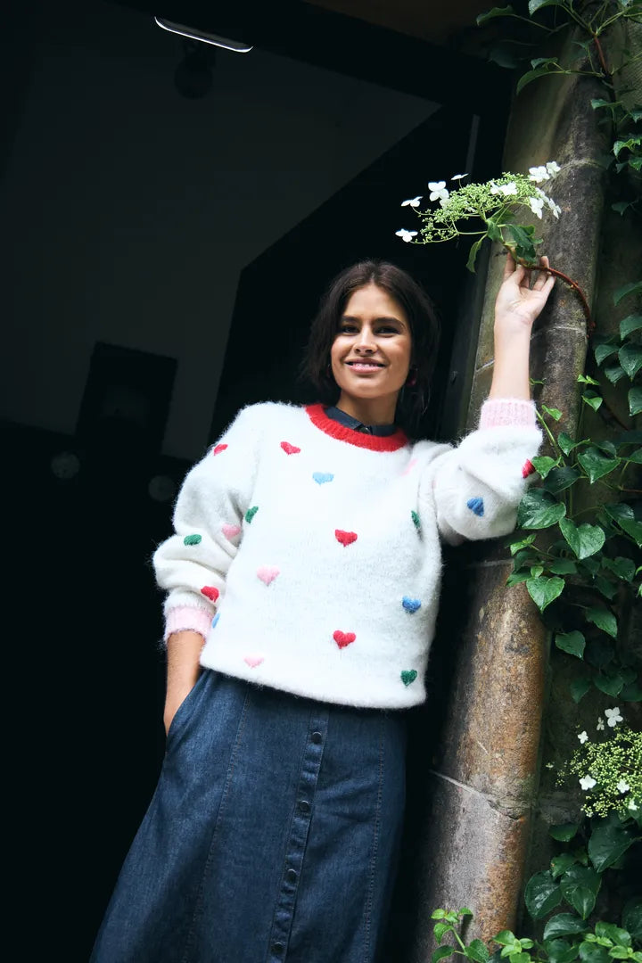 Bela Blue Heart Jumper