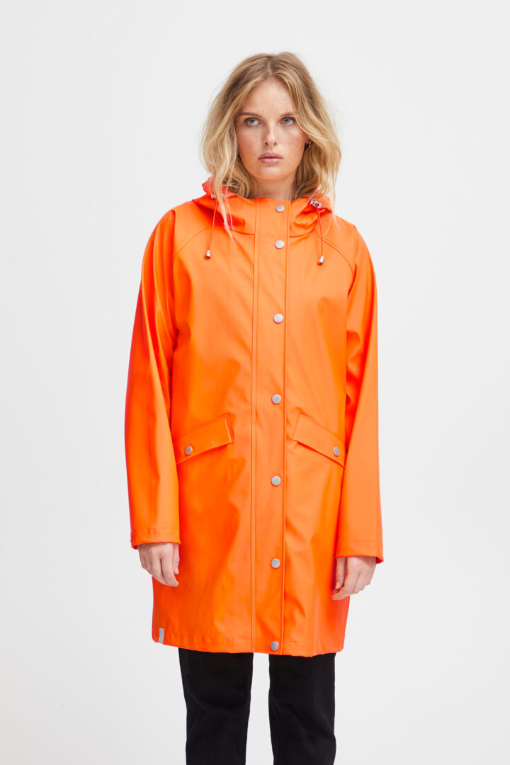 Tazi Orange Raincoat
