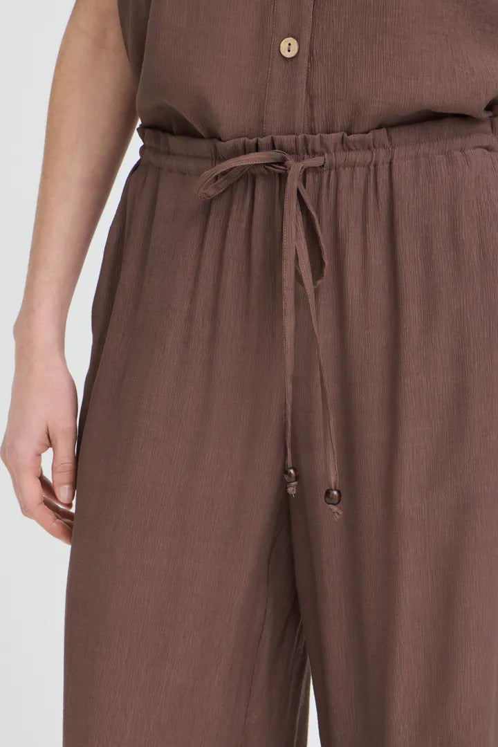 Brown Erolo Crepe Pants
